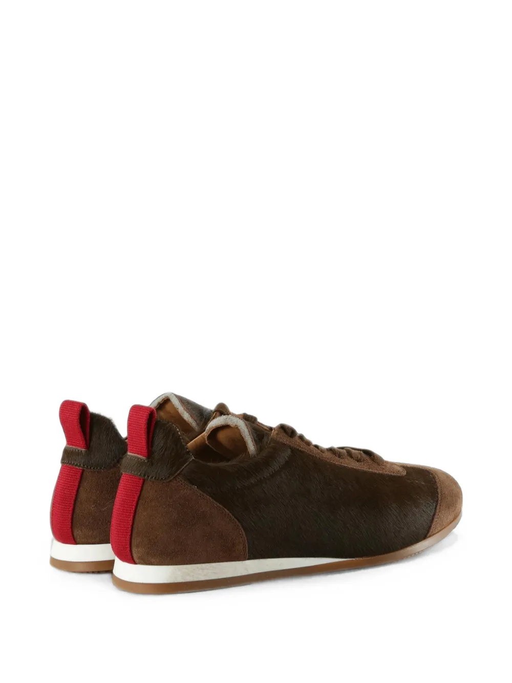 Uma Wang pony-hair suede sneakers Bruin