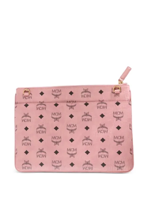MCM medium Visetos monogram-print zipped messenger bag