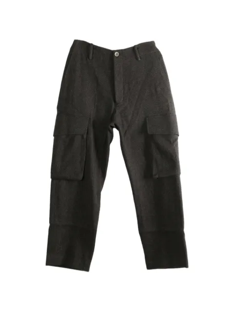 Uma Wang pantalones cargo con bolsillo de parche