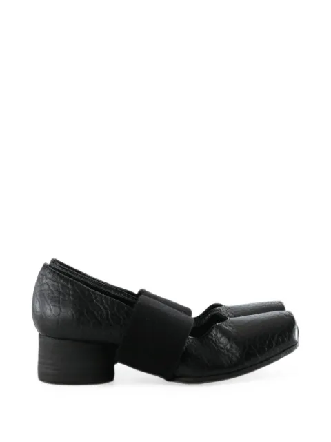 Uma Wang crinkled-effect block-heel ballet pumps