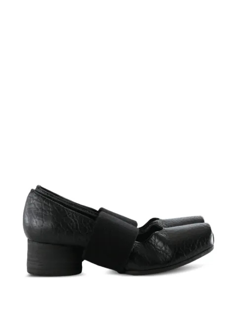 Uma Wang crinkled-effect block-heel ballet pumps