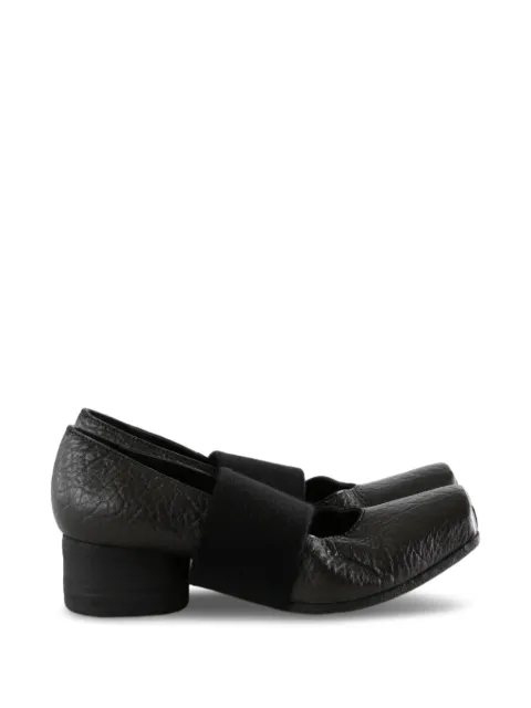 Uma Wang crinkled-effect elasticated-strap ballet flats