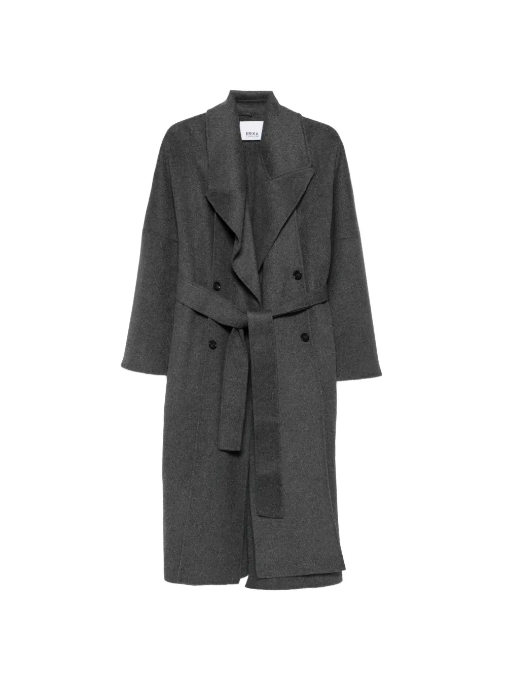 Erika Cavallini belted coat - Grigio
