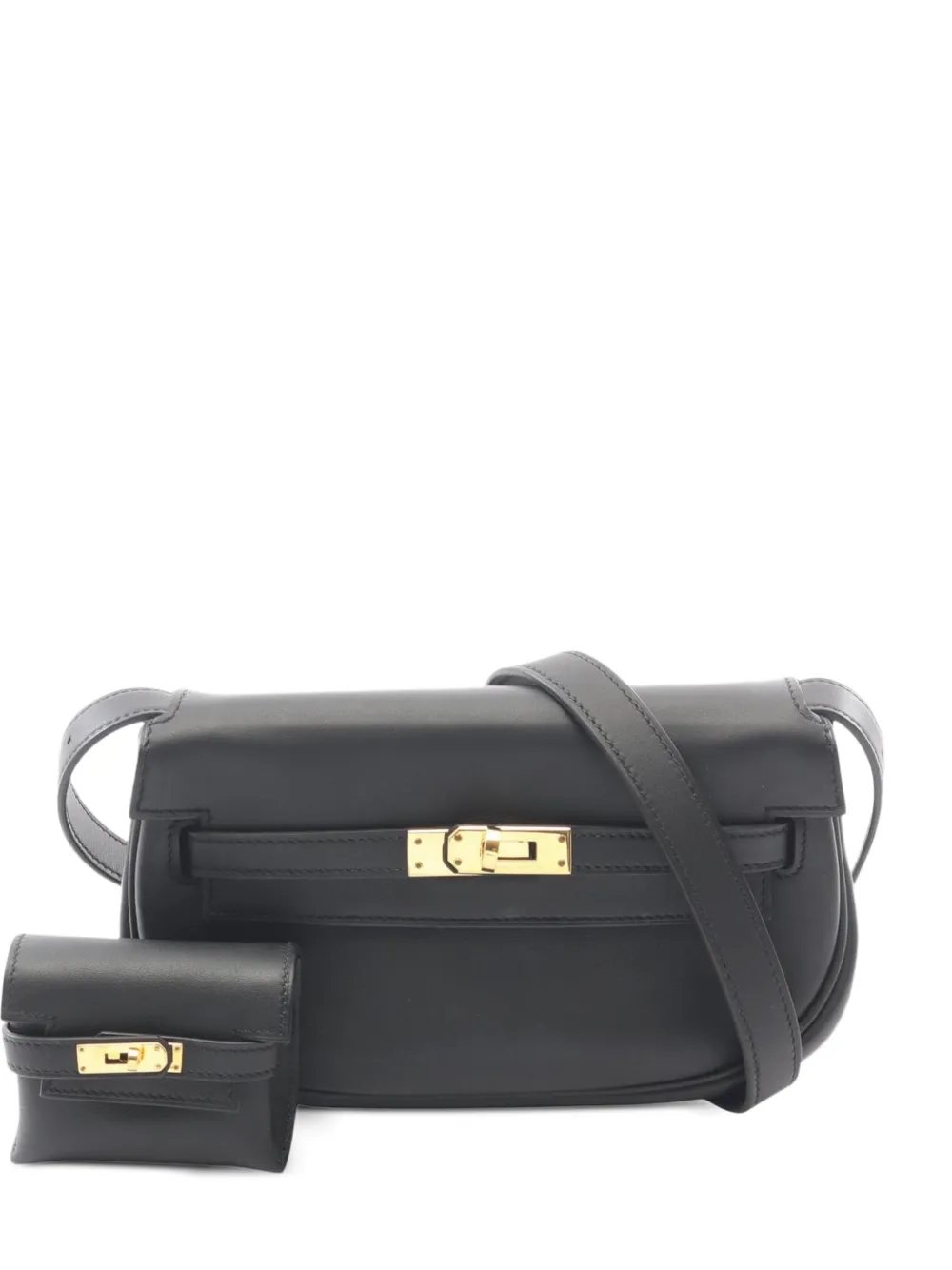 Hermès Pre-Owned Borsa a tracolla Kelly Moove in pelle Swift 2024 - Nero