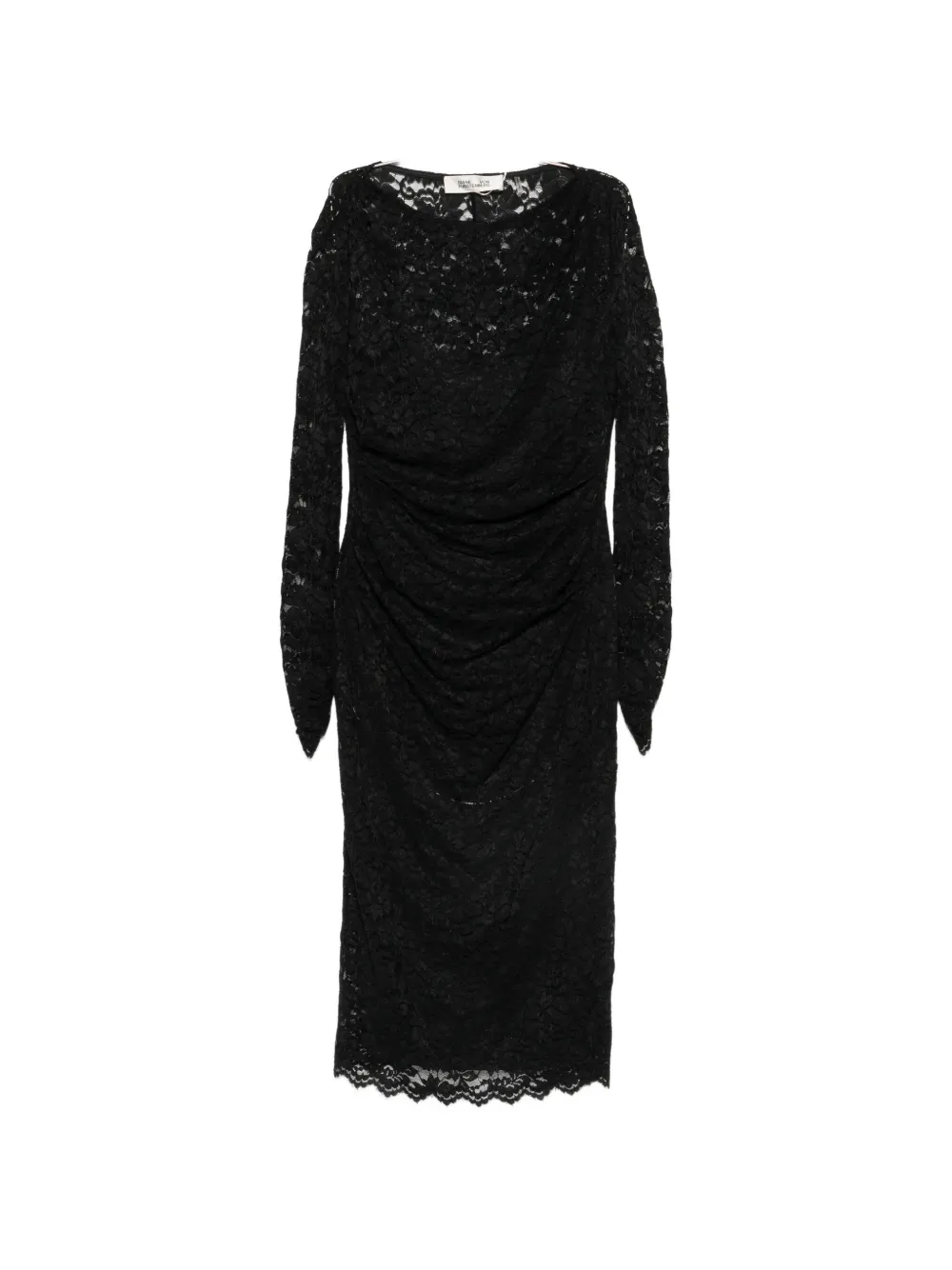 DVF Diane von Furstenberg Darrius long-sleeve mini dress - Schwarz