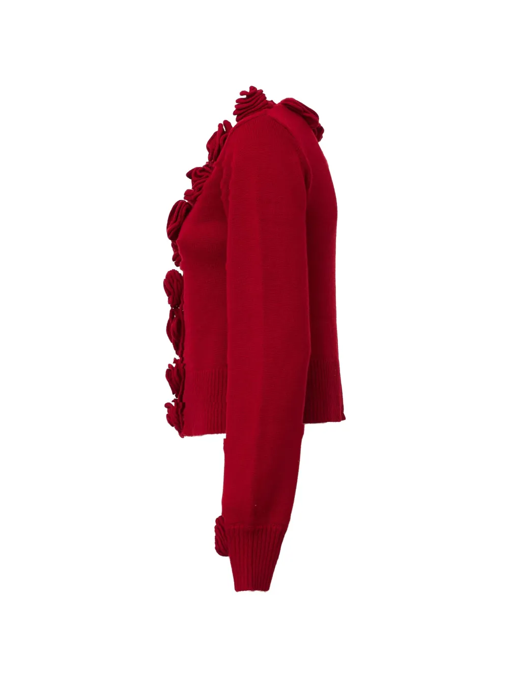 FARM Rio Gebreid vest met 3D-bloemen Rood