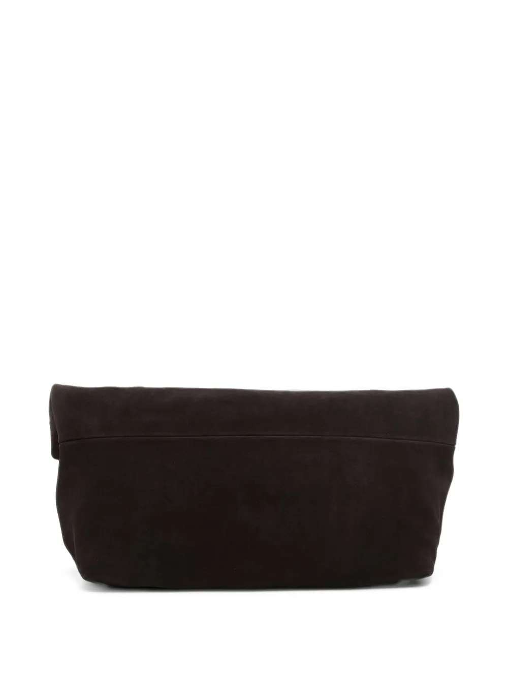 MC2 Saint Barth Suède clutch met omslag Bruin