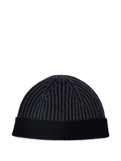 04651 / A TRIP IN A BAG Foggy ribbed-knit beanie hat