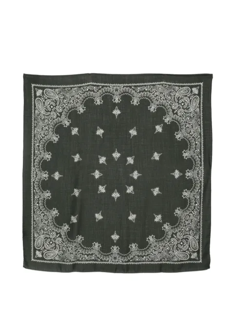 Destin paisley-print wool scarf