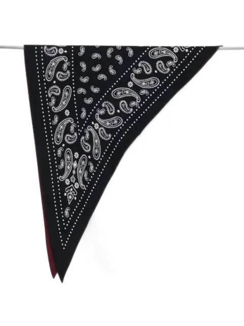 Destin paisley-print wool scarf