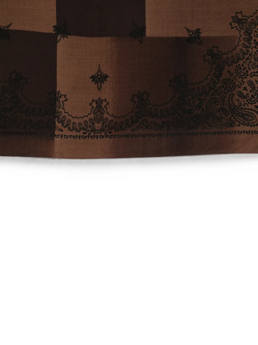 Destin Sjaal met paisley-print Bruin