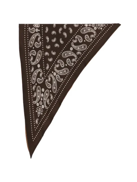 Destin paisley-print triangle scarf