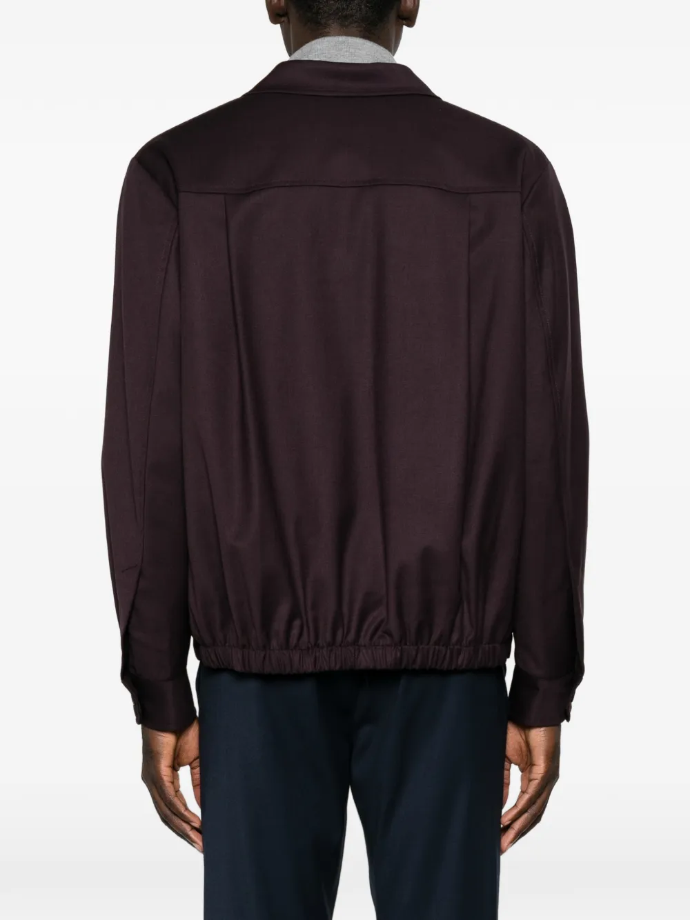 IMPERIAL Shirtjack met elastische afwerking Paars