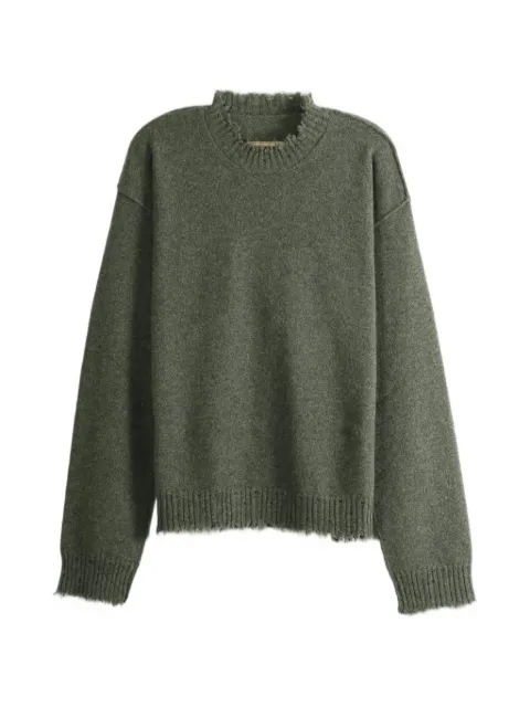 Uma Wang distressed-effect knitted sweater