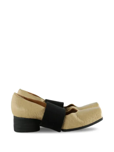 Uma Wang elasticated square-toe ballet pumps