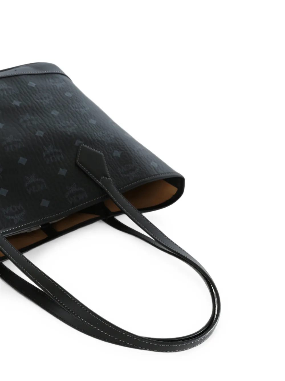 MCM Kleine New Liz shopper met monogramprint Zwart