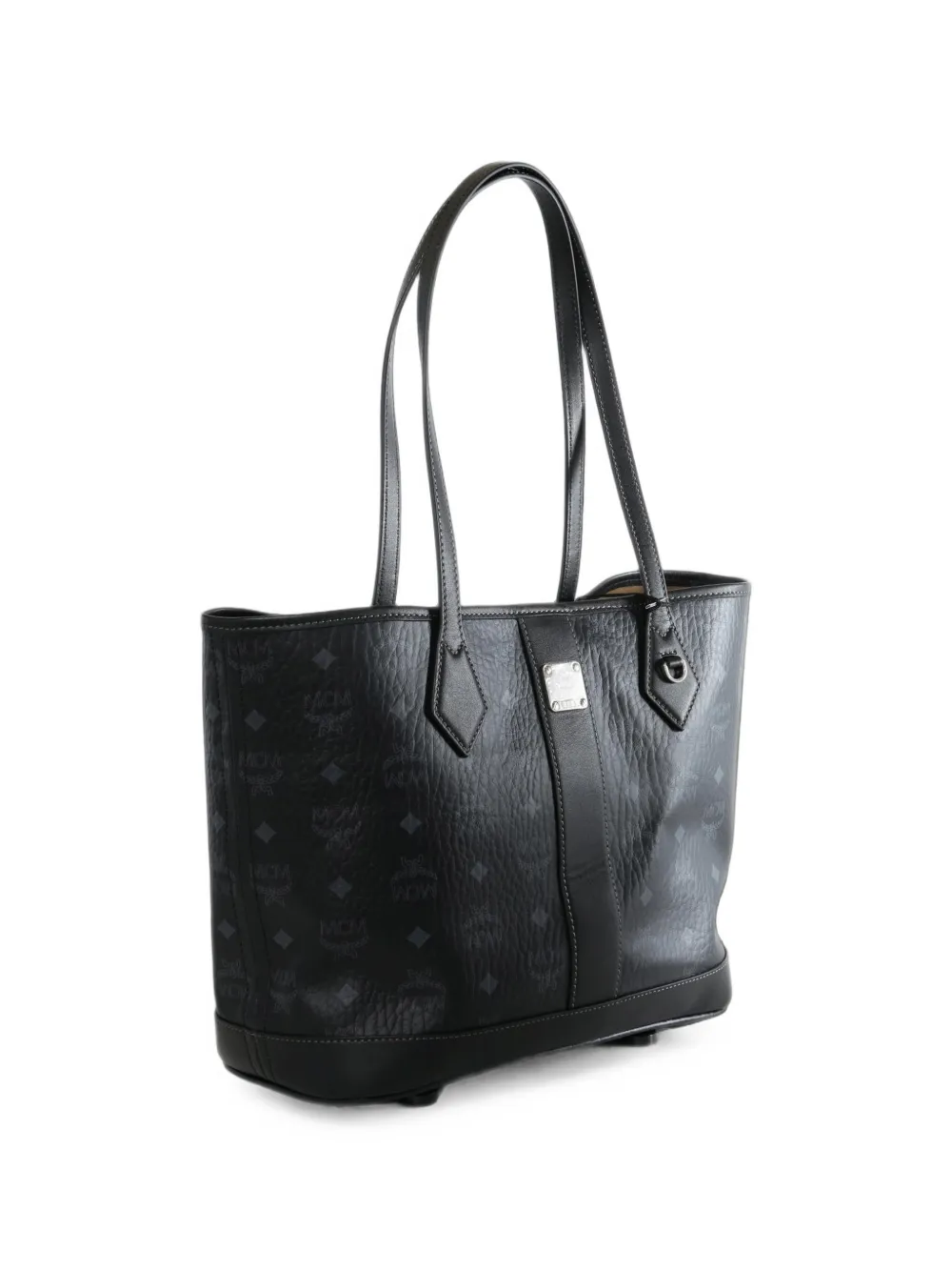 MCM Kleine New Liz shopper met monogramprint Zwart