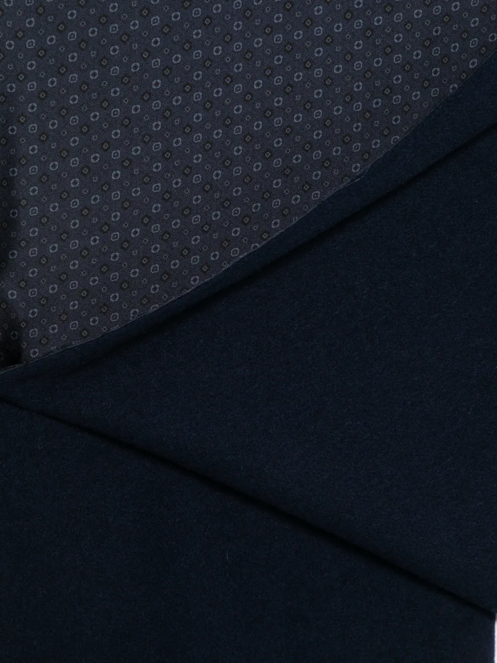 Ferragamo Sjaal met geometrische print Blauw