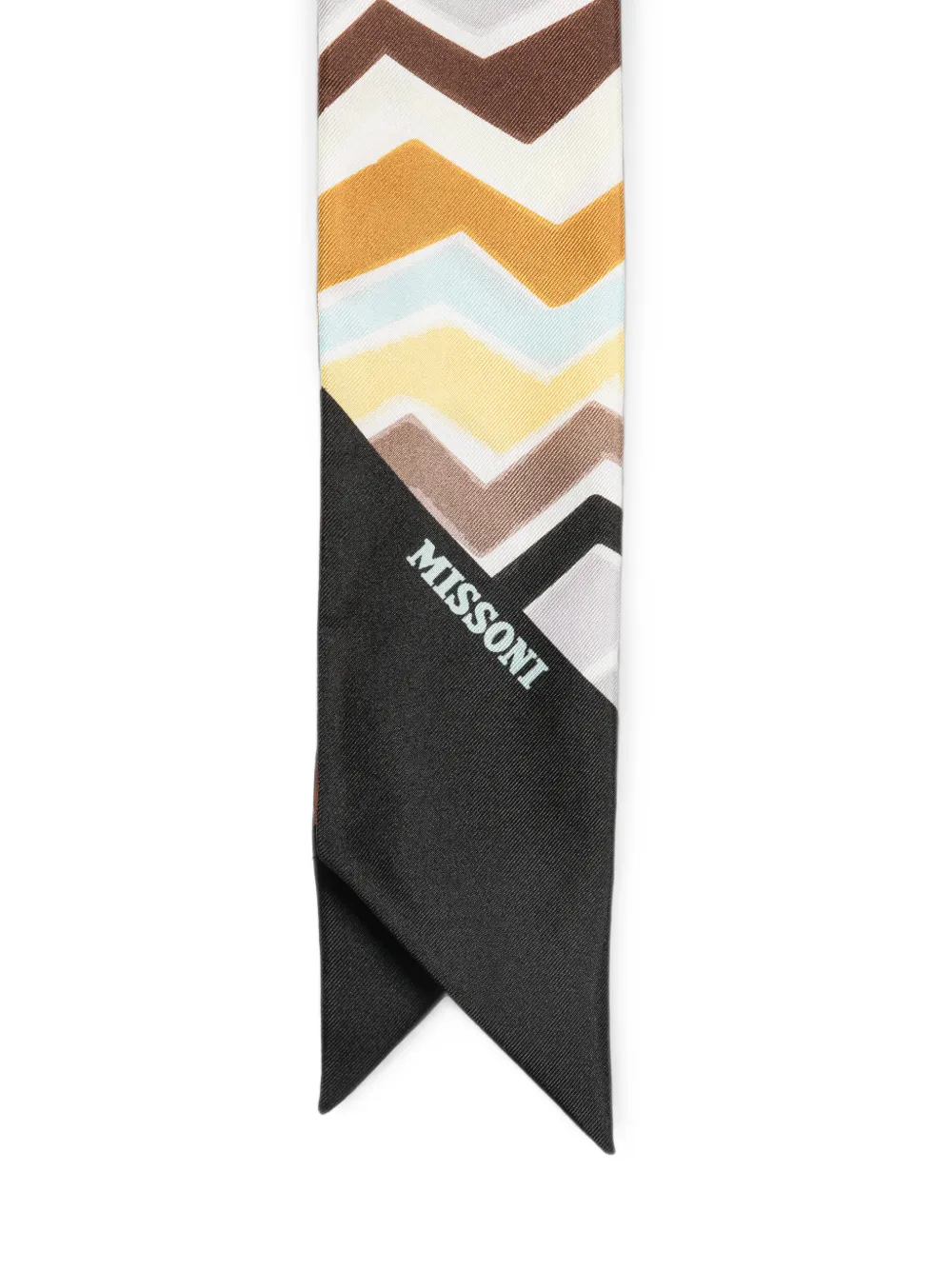 Missoni Sjaal met zigzagpatroon Wit