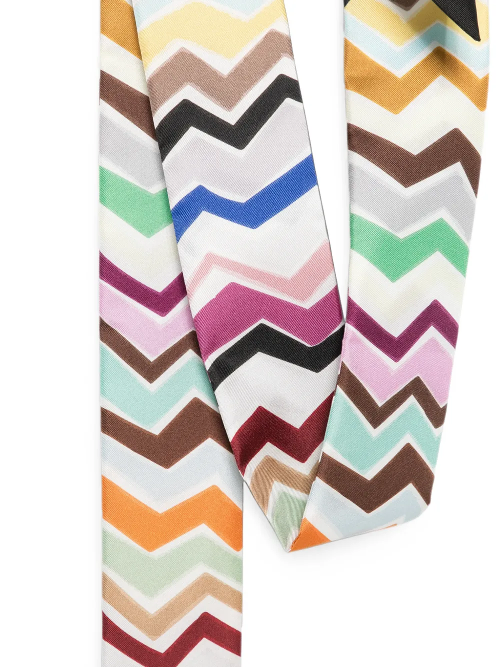 Missoni Sjaal met zigzagpatroon Wit