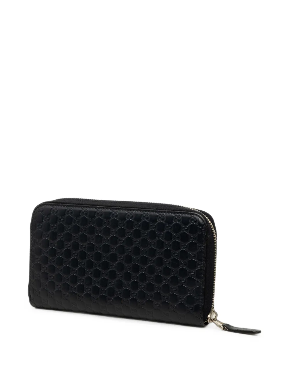 Gucci Pre-Owned 2000-2015 Microguccissima Zip Around Wallet long wallets - Schwarz