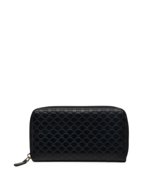 Gucci Pre-Owned 2000-2015 マイクログッチシマ ファスナー長財布 