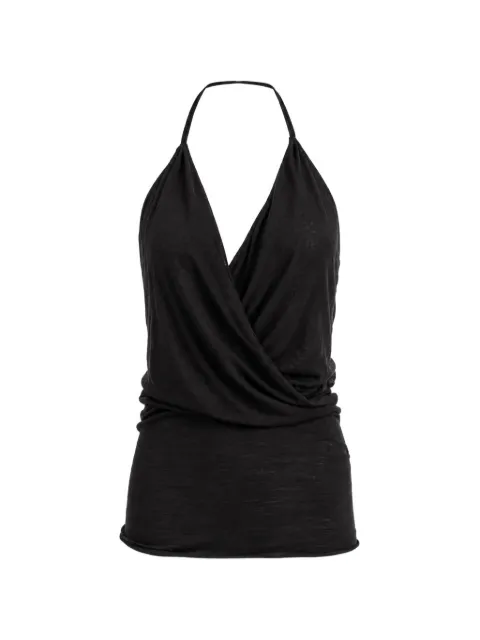 Rick Owens draped halterneck blouse