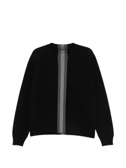 Gucci stripe-detail crew-neck sweater