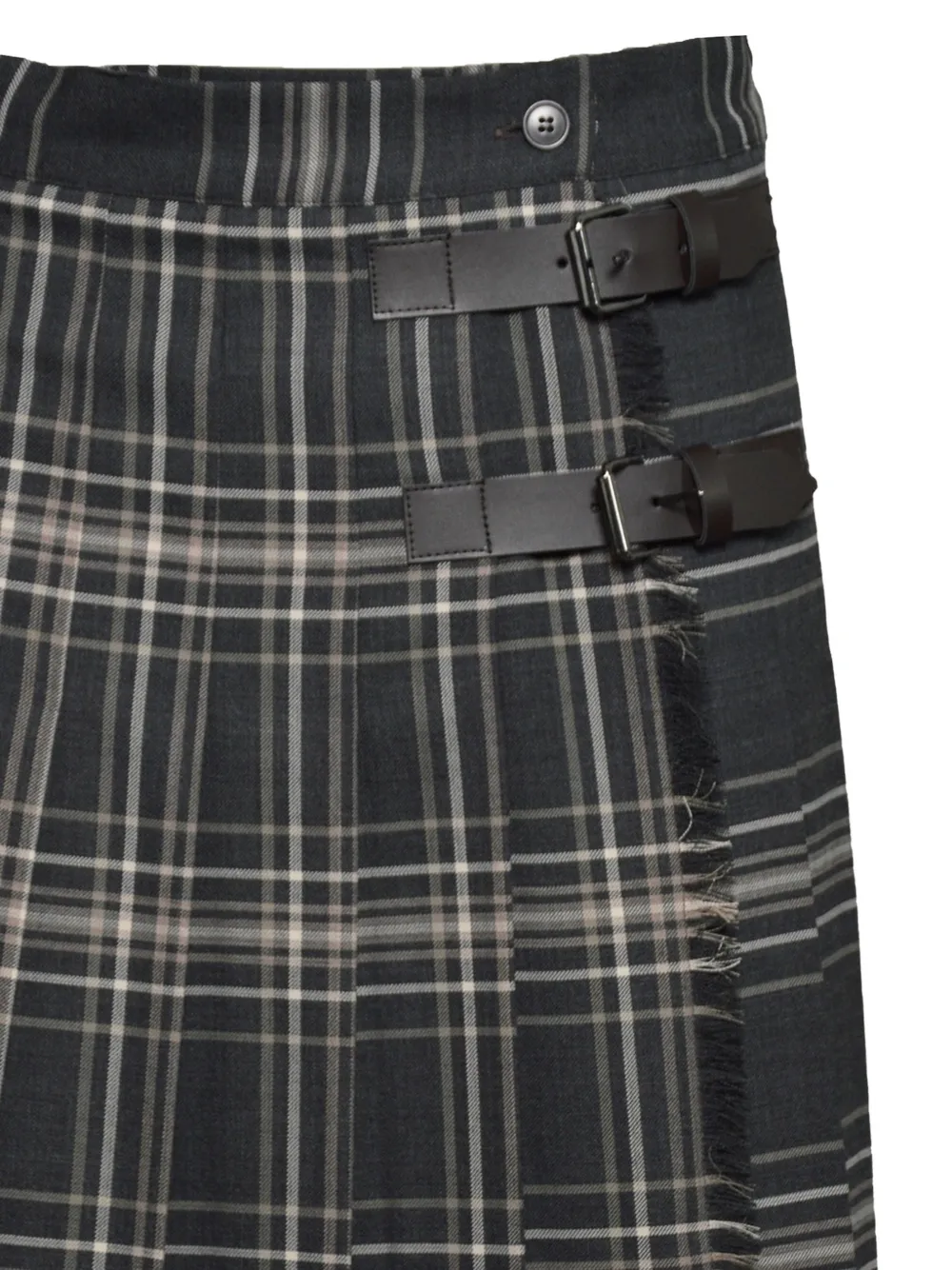 Weekend Max Mara Geruite midi-plooirok Grijs
