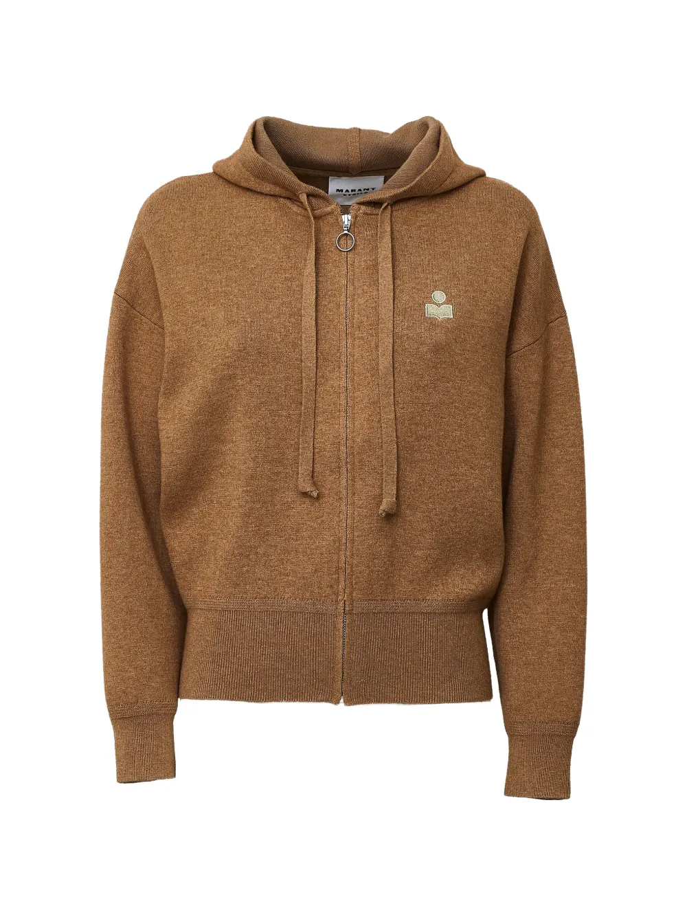ISABEL MARANT Koby logo-embroidered hoodie - Braun