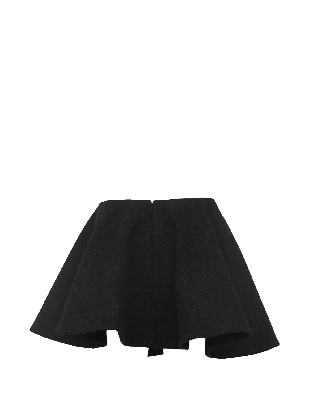 GANNI Flared mini-rok Zwart