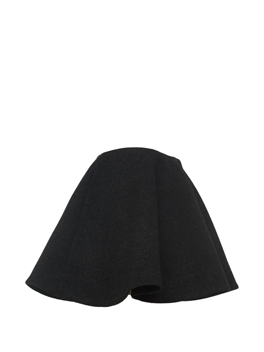 GANNI Flared mini-rok Zwart