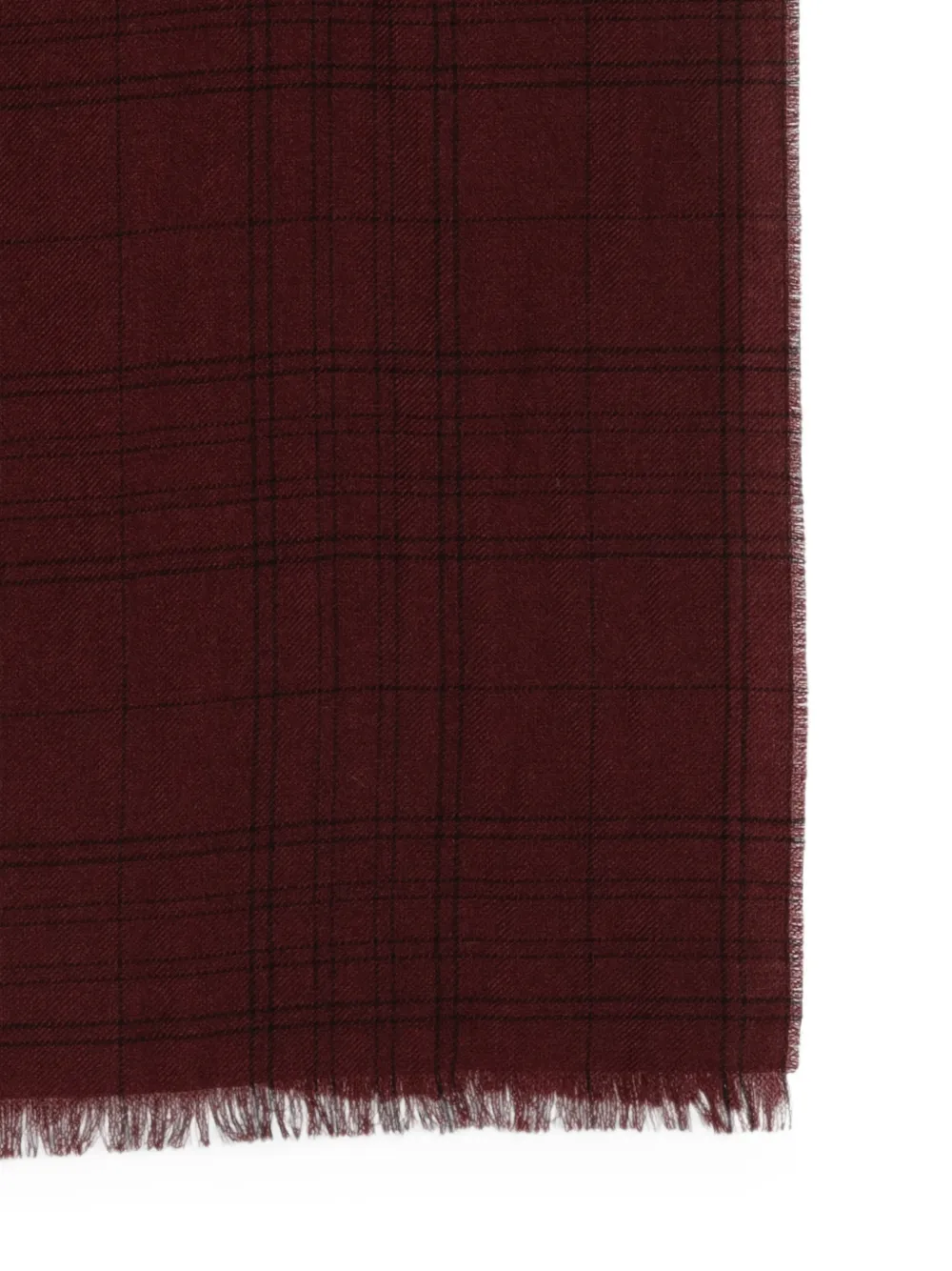 Destin Geruite sjaal Rood