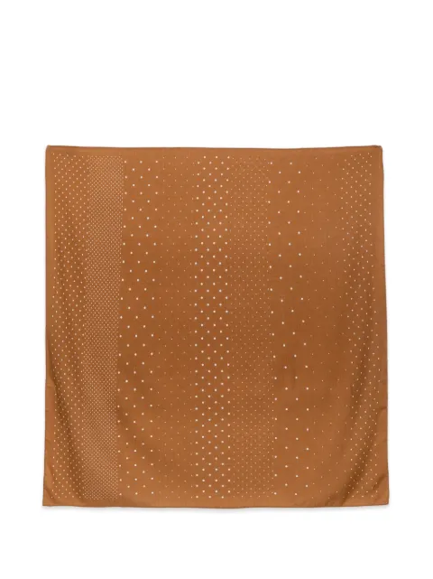 Destin polka-dot wool scarf