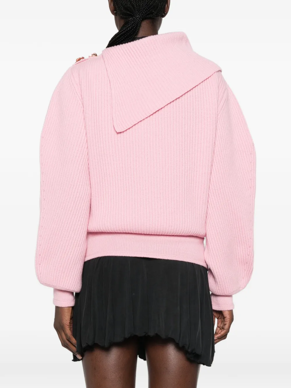 Blumarine Off-shoulder trui verfraaid met rozen