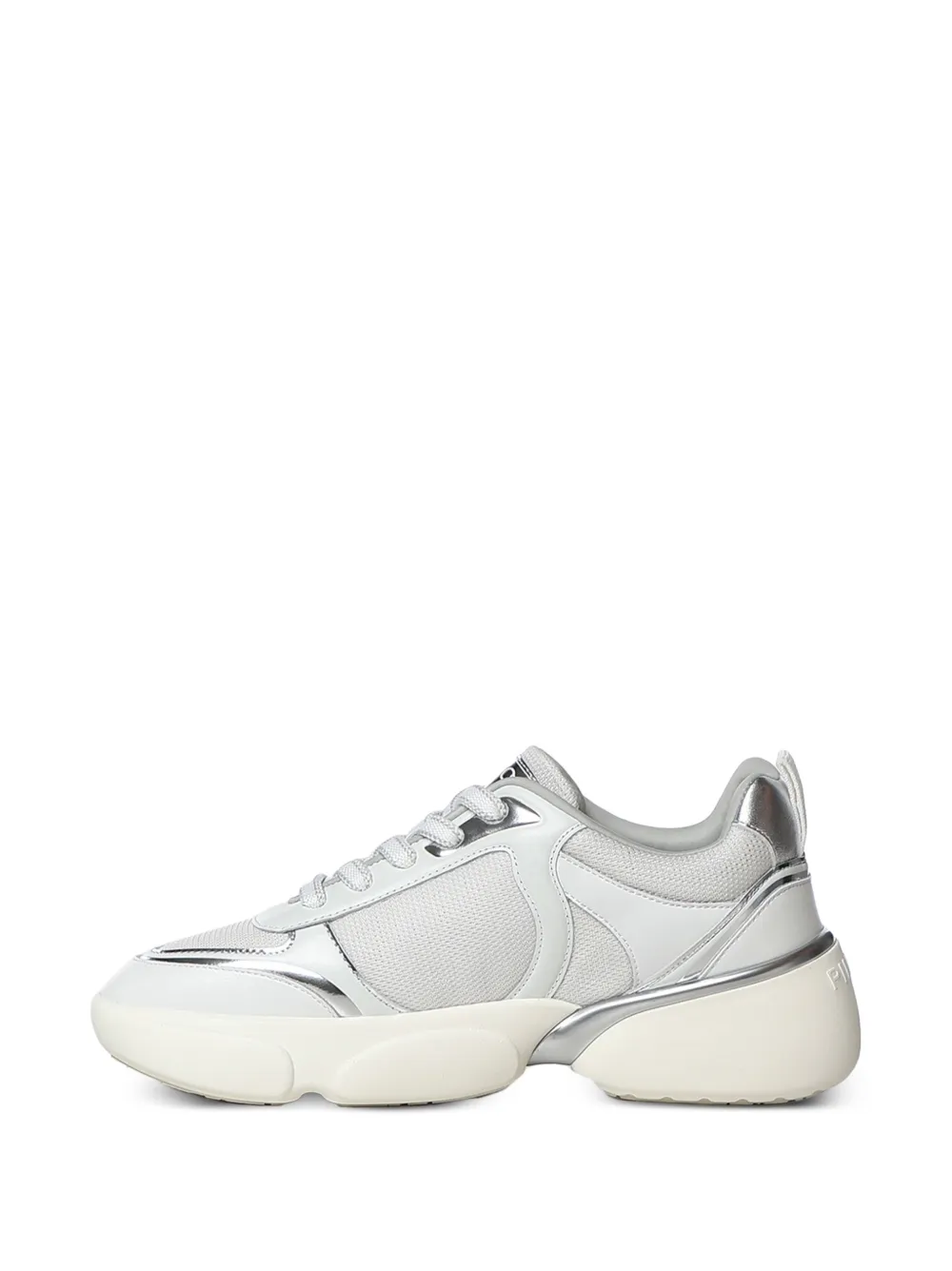 PINKO logo-plaque panelled sneakers Wit