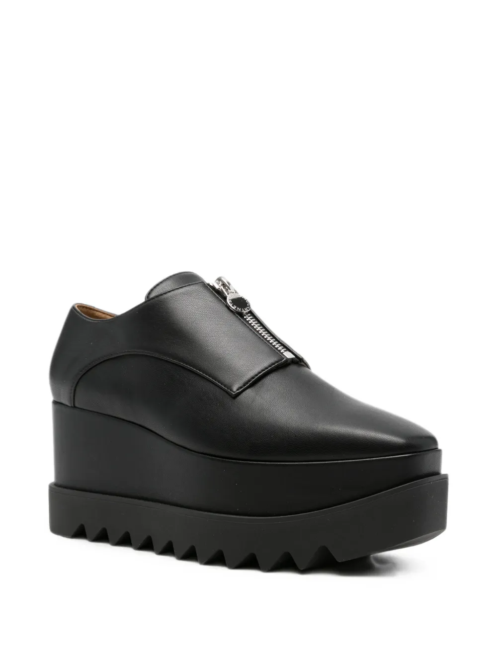 Stella McCartney Elyse zip-fastening platform sneakers Zwart