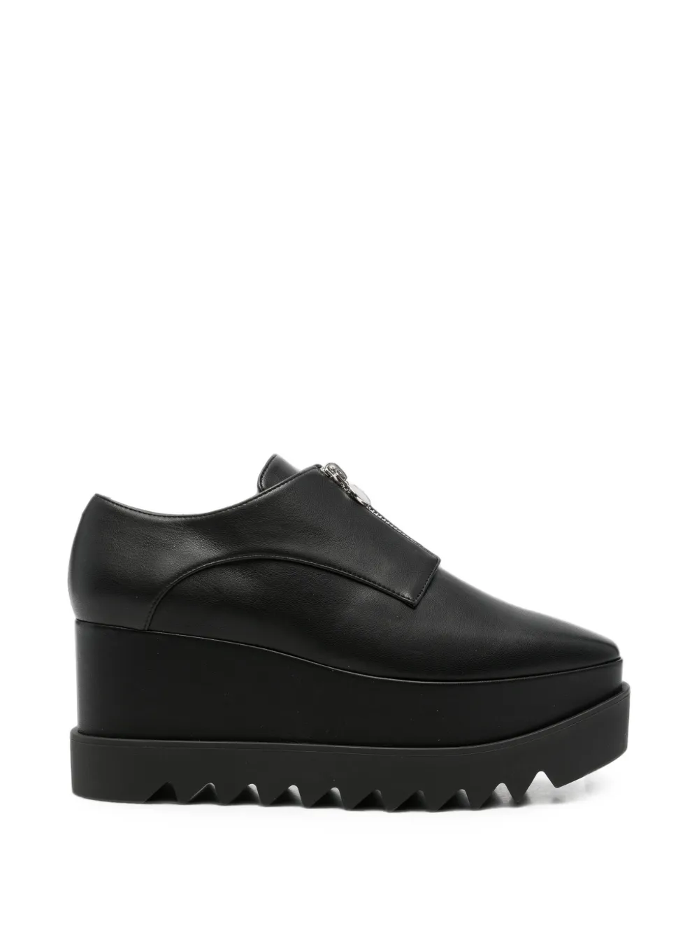 Stella McCartney Elyse zip-fastening platform sneakers - Schwarz