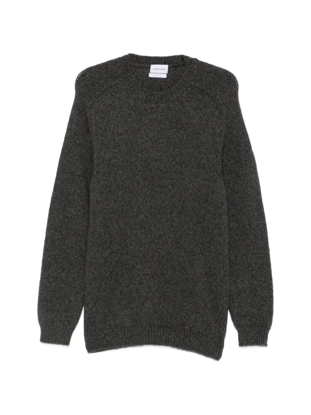 SCAGLIONE ribbed-knit raglan-sleeve sweater