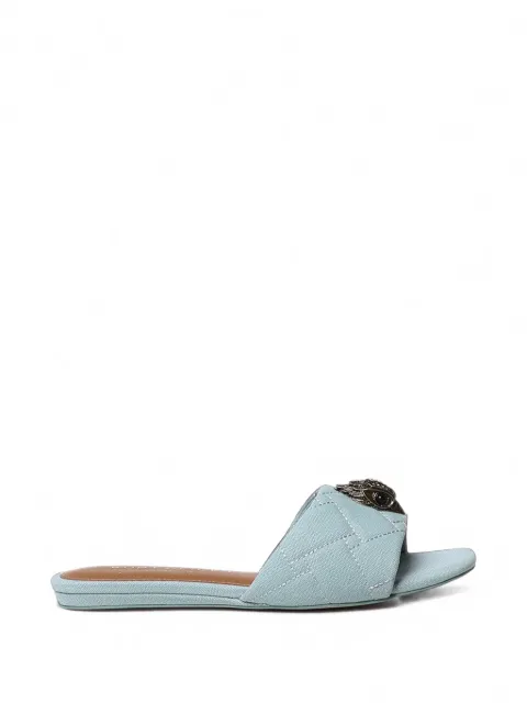 Kurt Geiger London quiltede sandaler med Eagle-plade