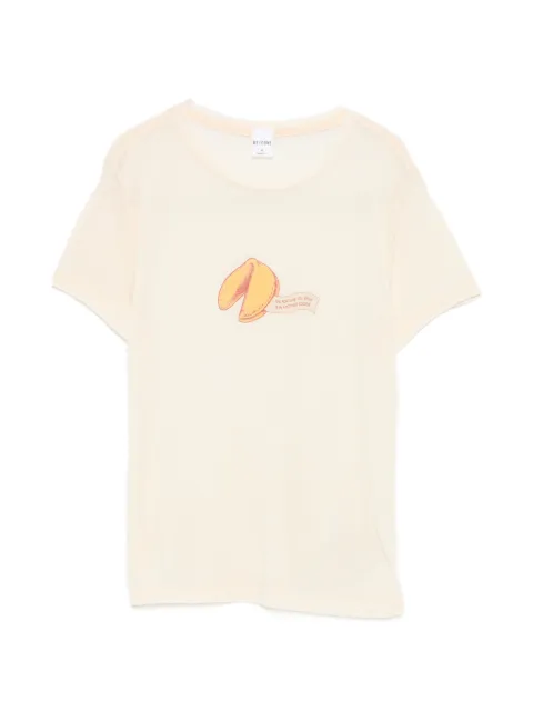 RE/DONE Camiseta Fortune com estampa de biscoito da sorte