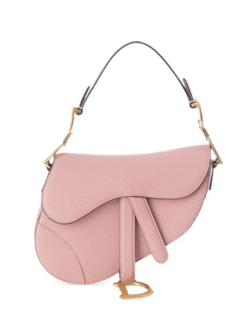 Christian Dior Pre-Owned 2018 Mini Grained Calfskin Saddle Bag satchel