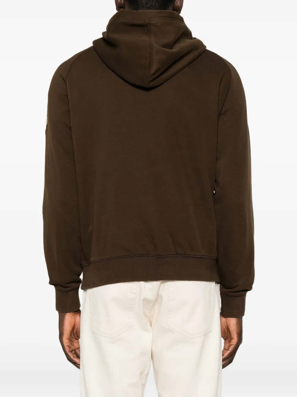 Napapijri Hoodie met patchwork en logopatch Bruin
