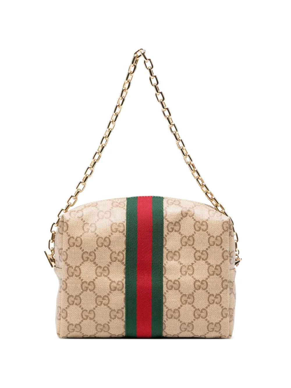 Gucci Clutch aus GG Supreme - Nude