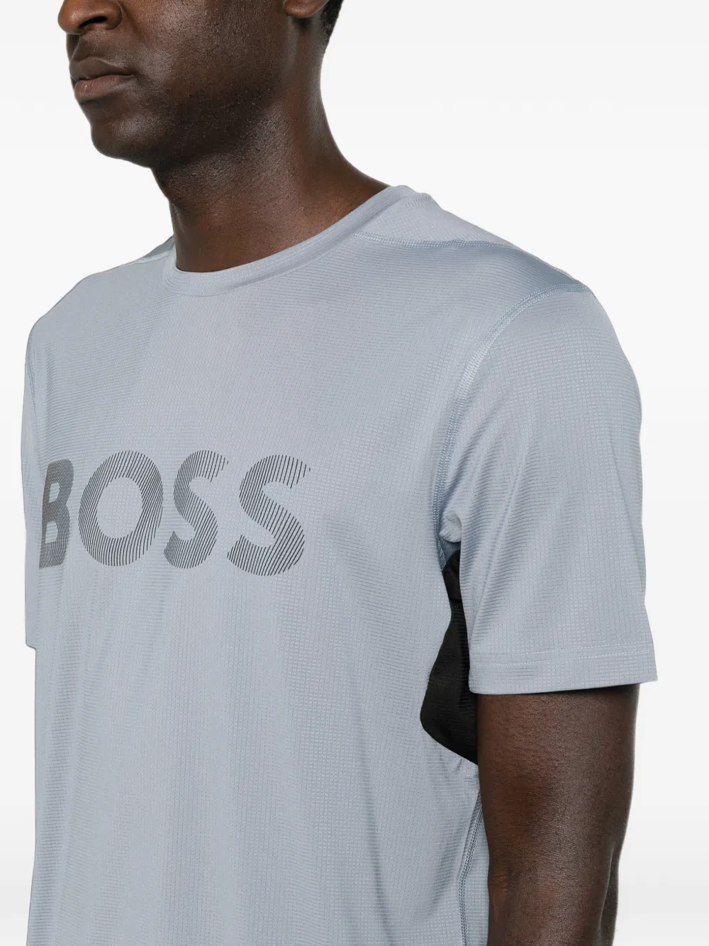 BOSS T-shirt met logoprint Grijs