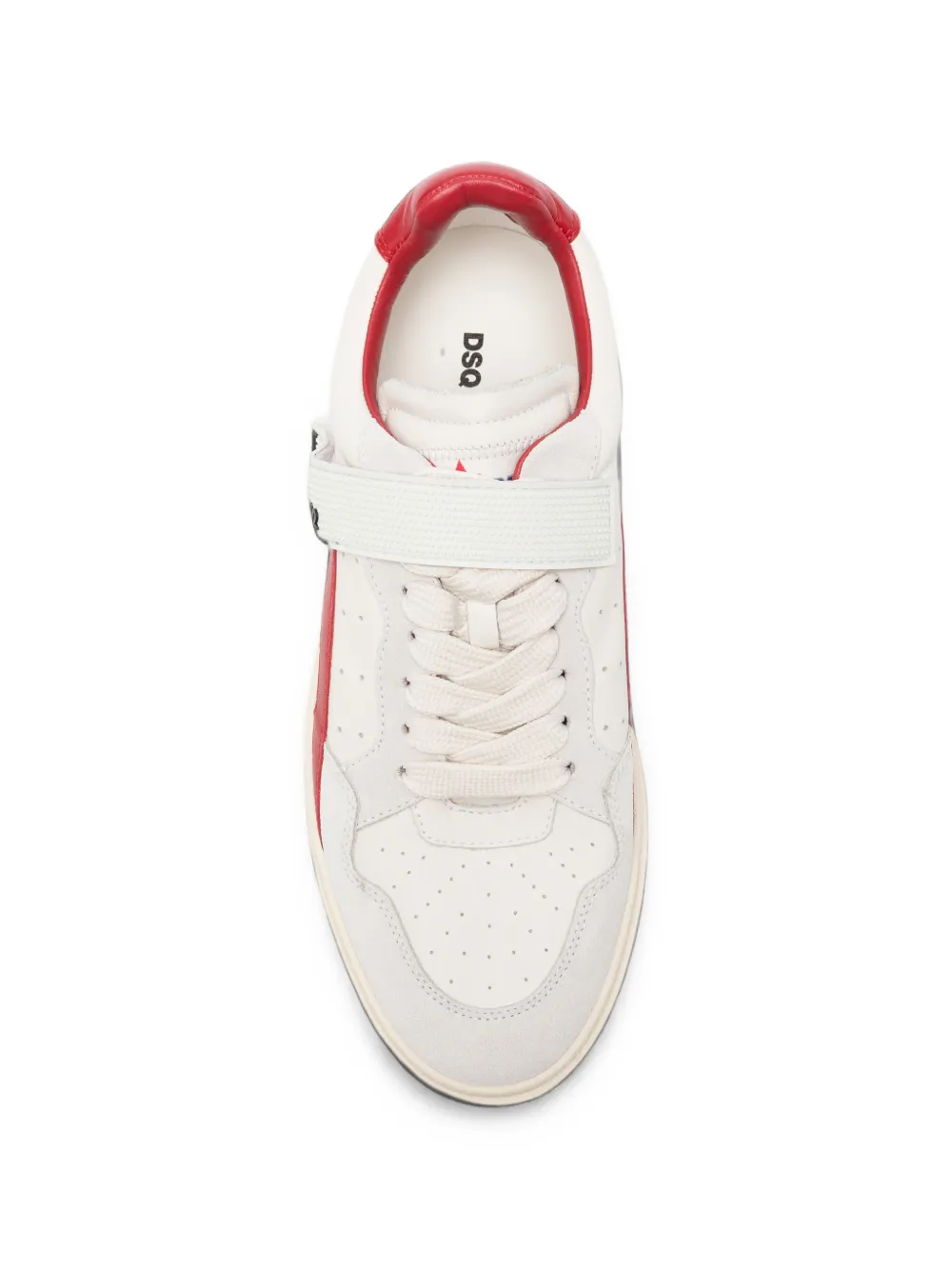 DSQUARED2 logo-strap panelled sneakers Wit