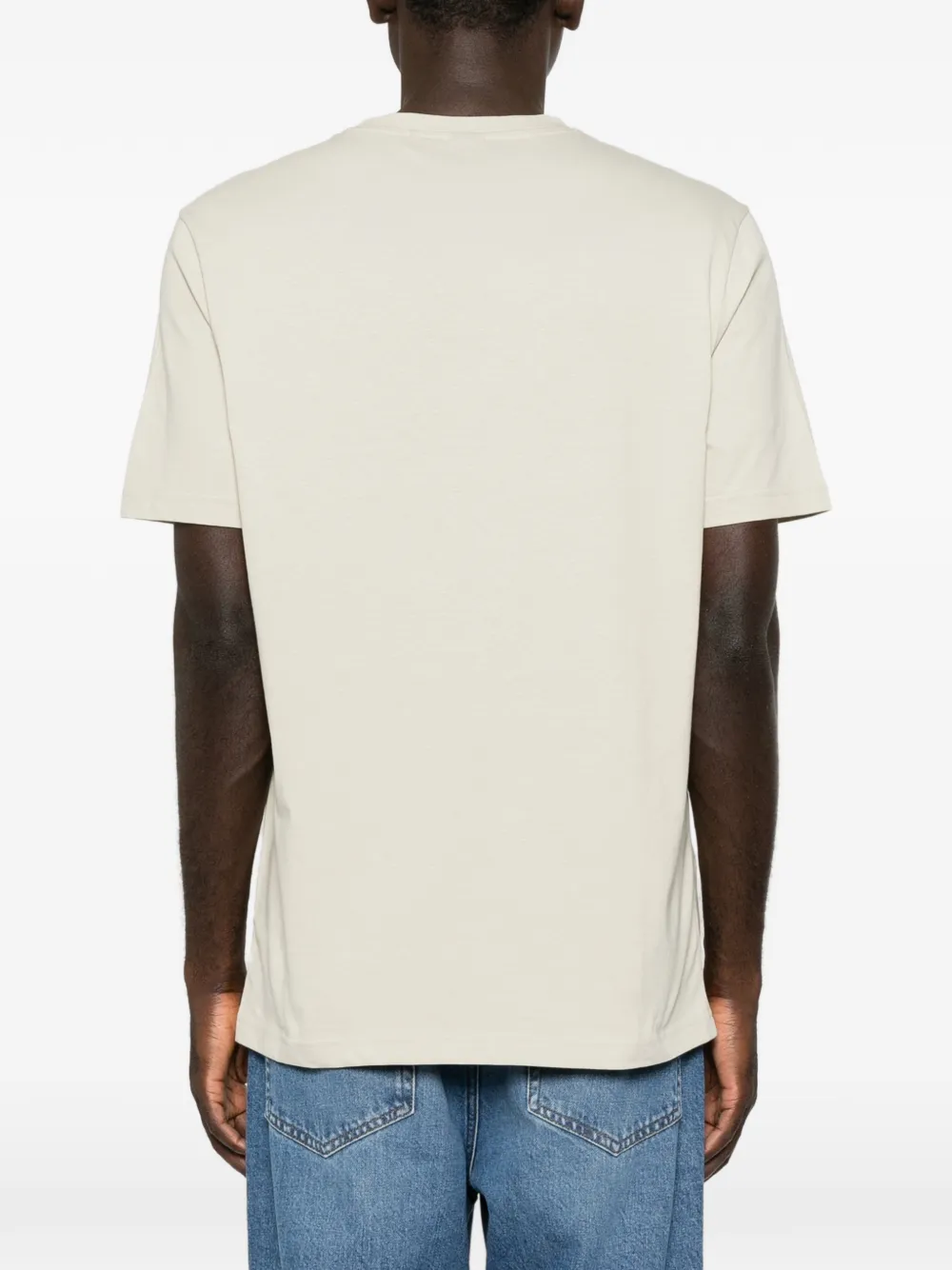 BOSS T-shirt met logoprint Beige