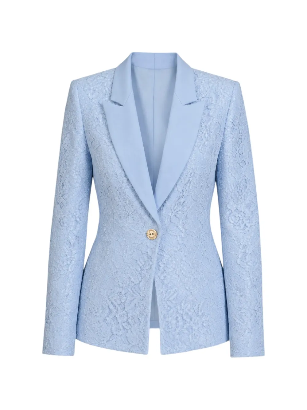 DiveDivine Tosca lace peaked-lapel blazer