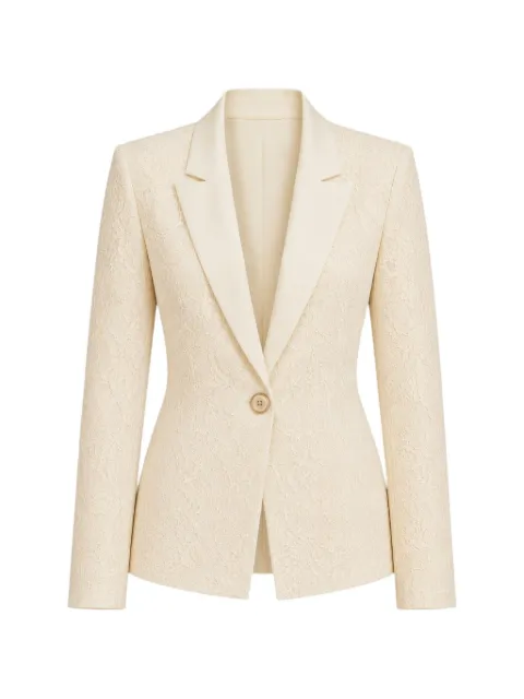 DiveDivine Tosca lace-embroidered peaked-lapel blazer