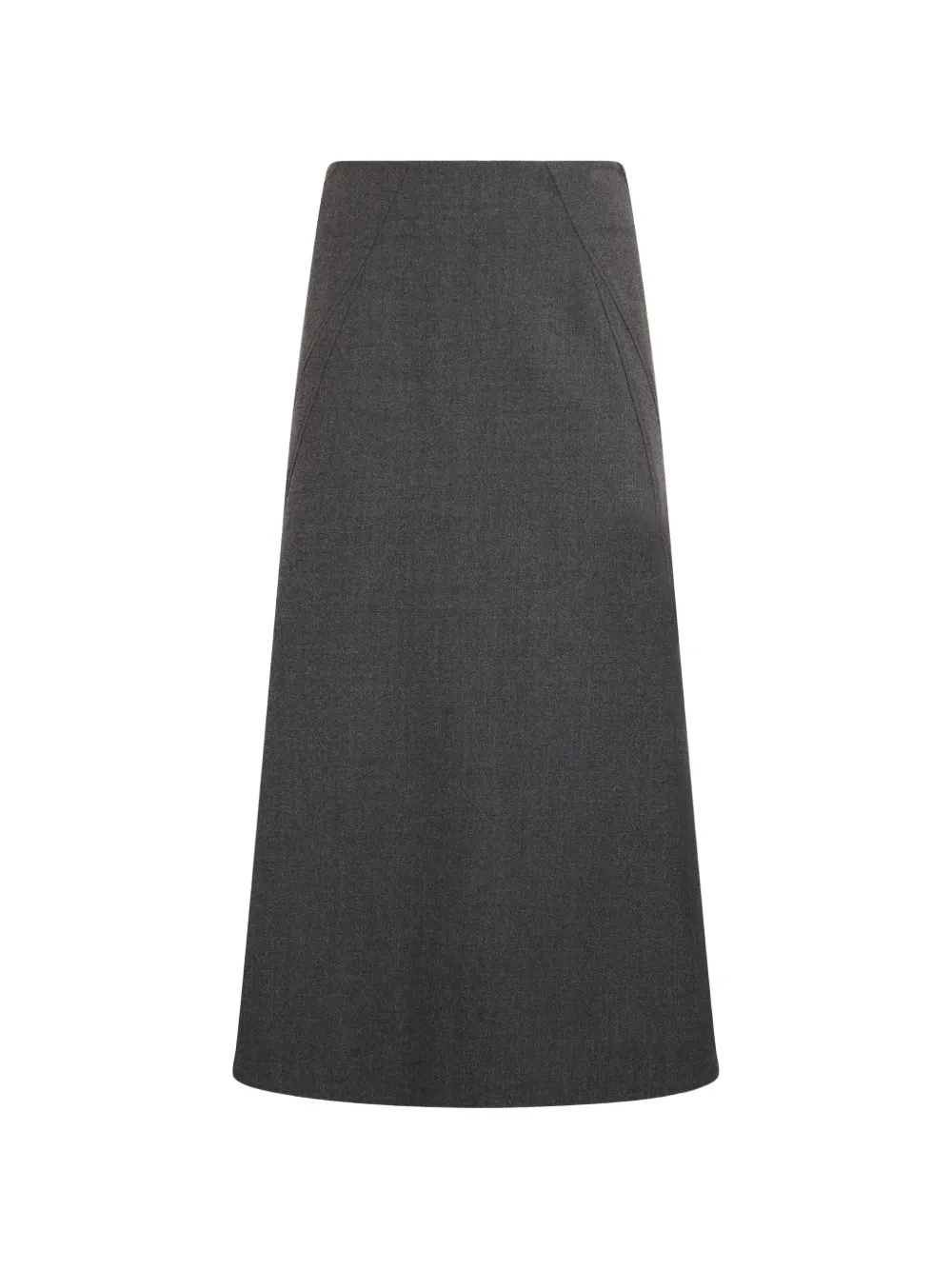 Alberta Ferretti Ausgestellter Midirock in A-Linie - Grau